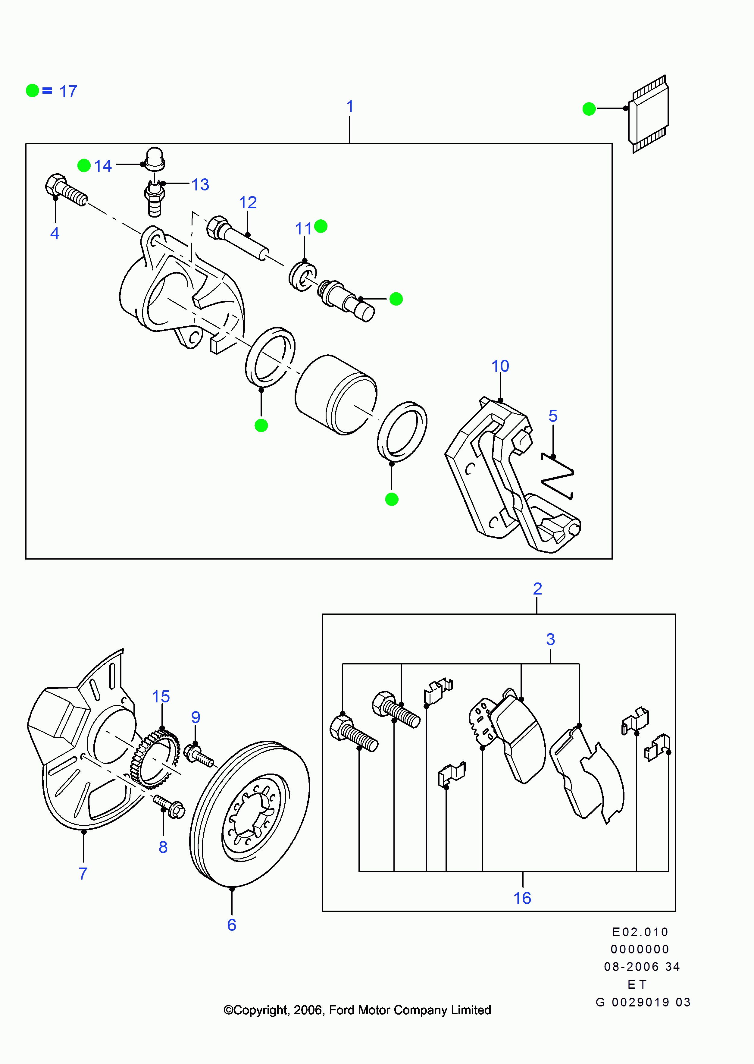 FORD 4883102 - Диск тормозной передний autosila-amz.com