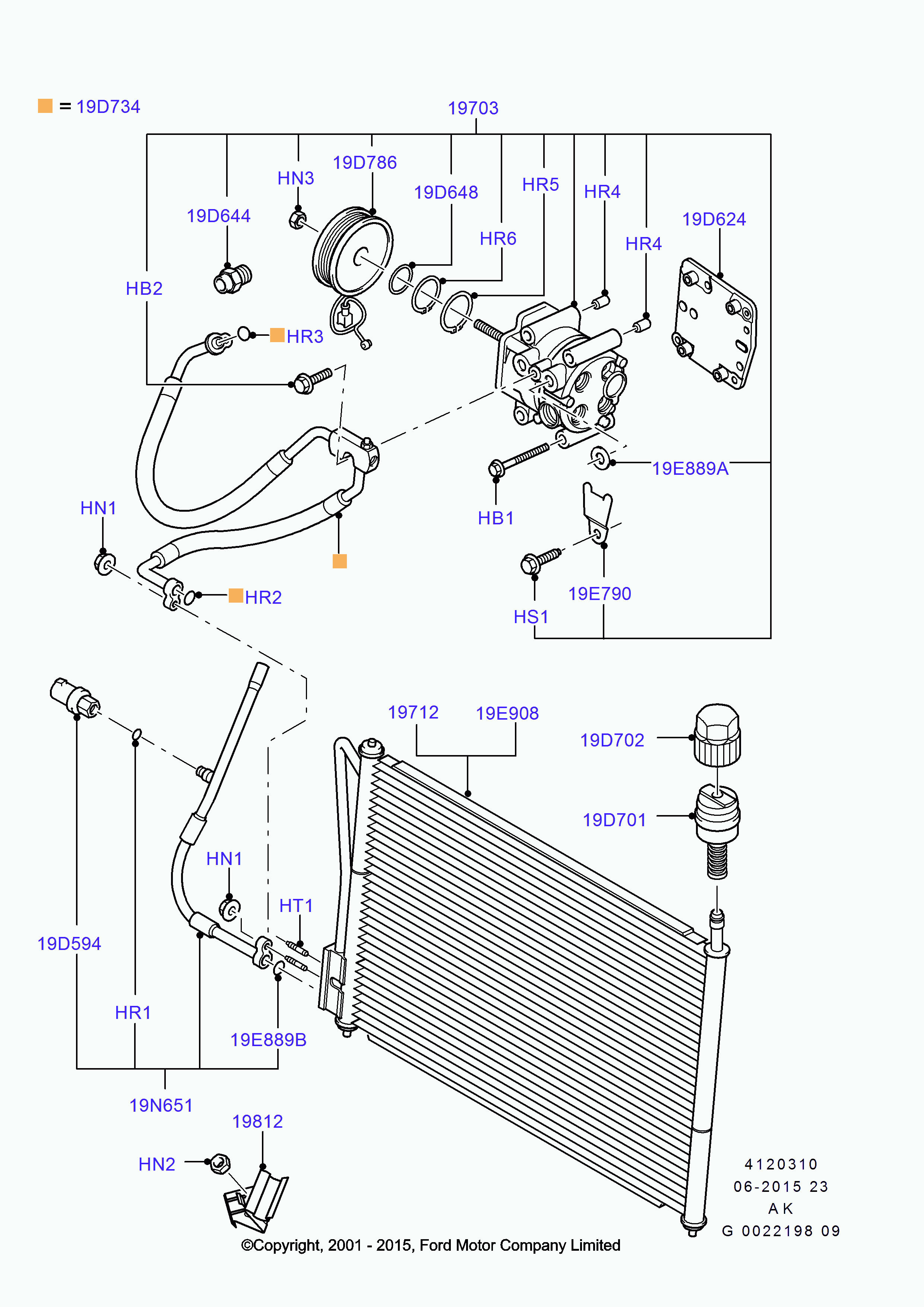 FORD 1 331 562 - Трубка кондиционера задняя магистраль (высокого давления) S-Max/C-Max 06- autosila-amz.com