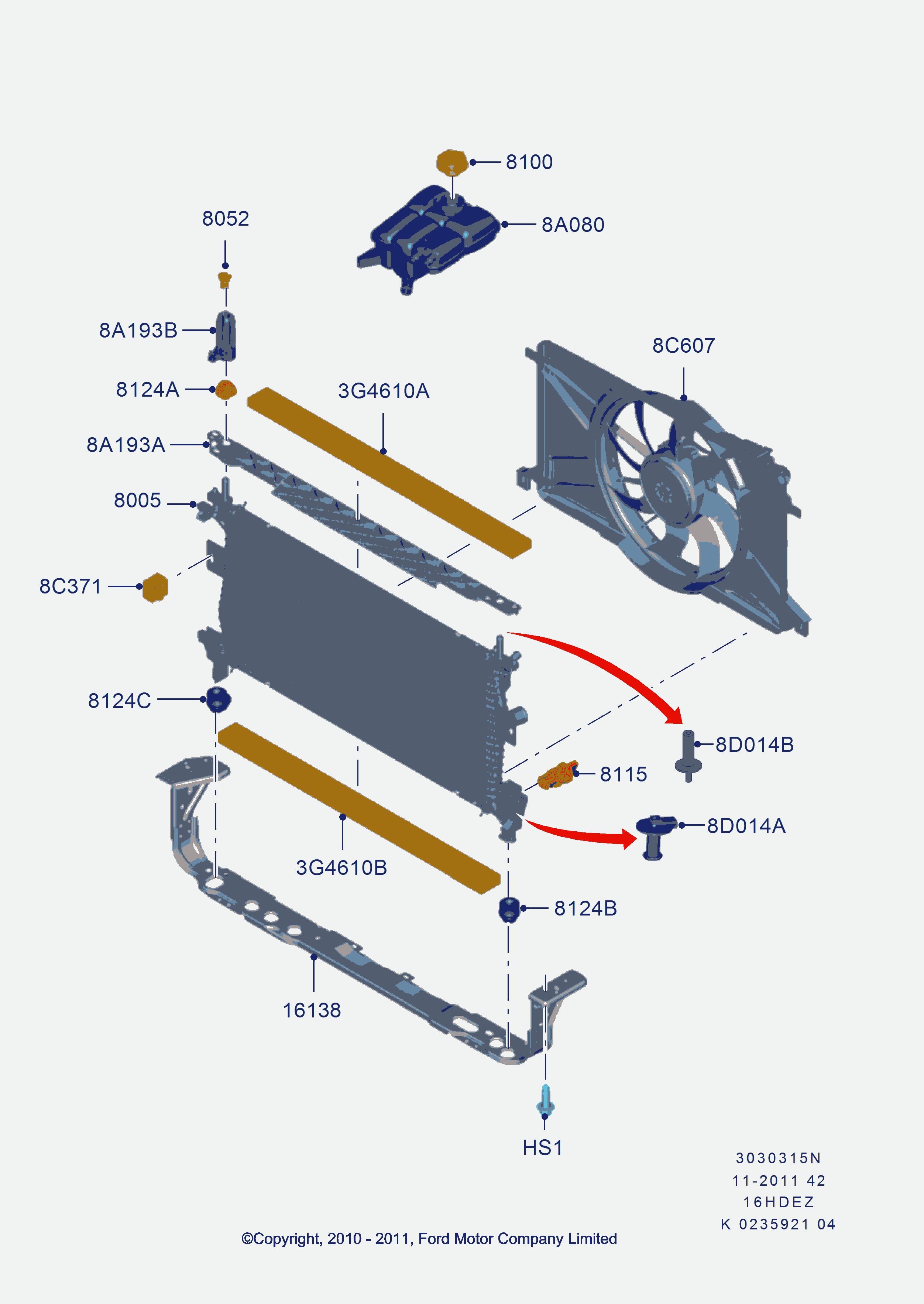 FORD 1 740 023 - Вентилятор радиатора autosila-amz.com