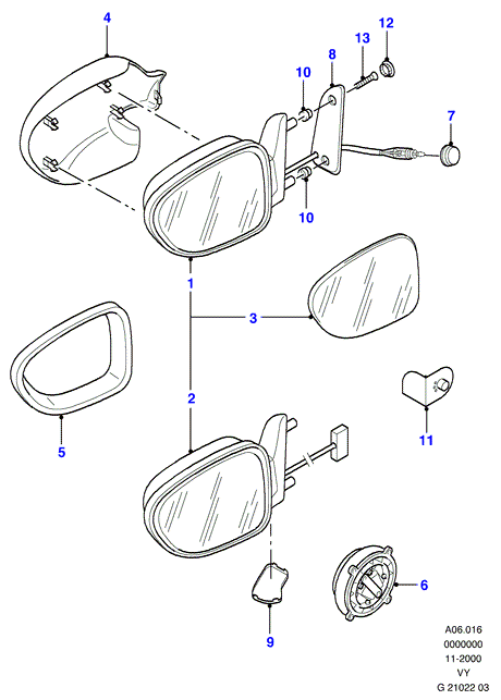 FORD 1127043 - Наружное зеркало autosila-amz.com