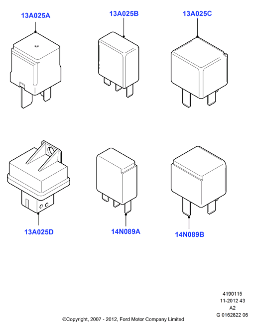 FORD 1433498 - РЕЛЕ, 70А (4 КОНТАКТА, MINI, HELLA) autosila-amz.com