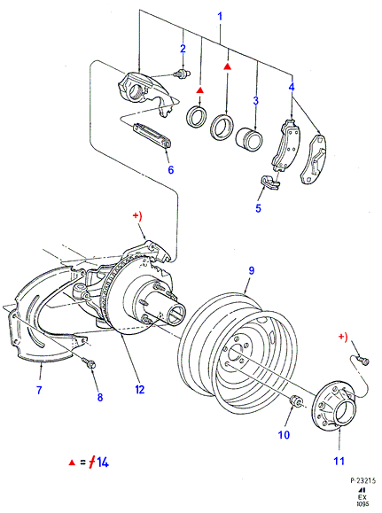 FORD USA 4666948 - Тормозные колодки, дисковые, комплект autosila-amz.com