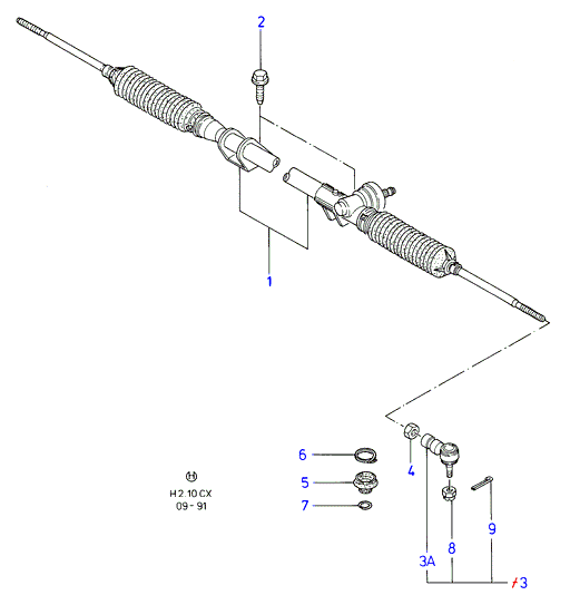 VAG 6128814 - Наконечник рулевой тяги, шарнир autosila-amz.com