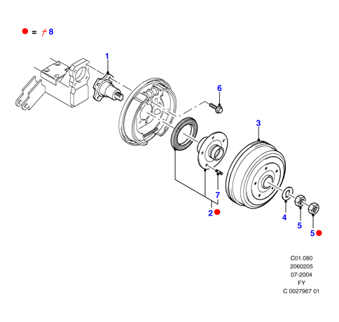 FORD 4540218 - Барабан тормозной - Ford autosila-amz.com