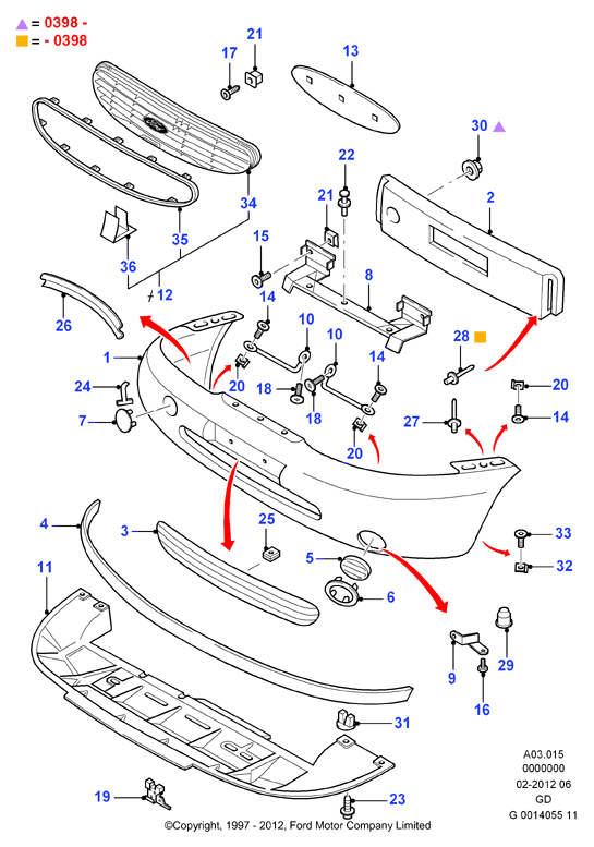 FORD 1039463 - Клипса autosila-amz.com