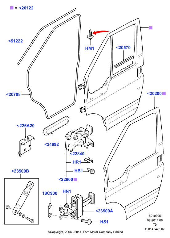 FORD 1555296 - Уплотнение двери autosila-amz.com