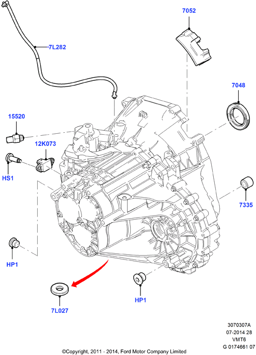 FORD USA 1.805 255 - Датчик, переключатель, фара заднего хода autosila-amz.com