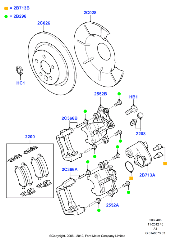 FORD 2332699 - Тормозной суппорт autosila-amz.com