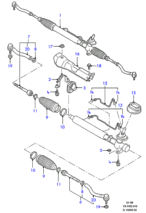 FORD 7398680 - Пыльник рулевой тяги +P.S. Gal 95-00 autosila-amz.com