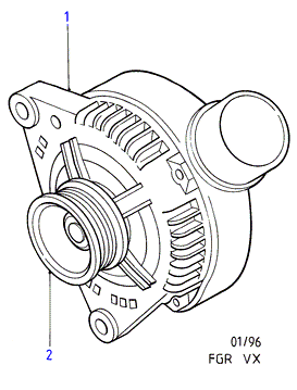 FORD 1 106 734 - шкив генератора Ford autosila-amz.com