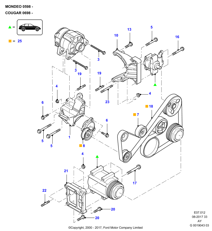 FORD 1014374 - Автозапчасть autosila-amz.com