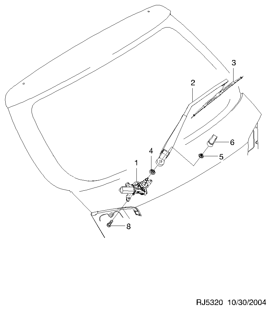 DAEWOO 96341429 - Щетка стеклоочистителя autosila-amz.com