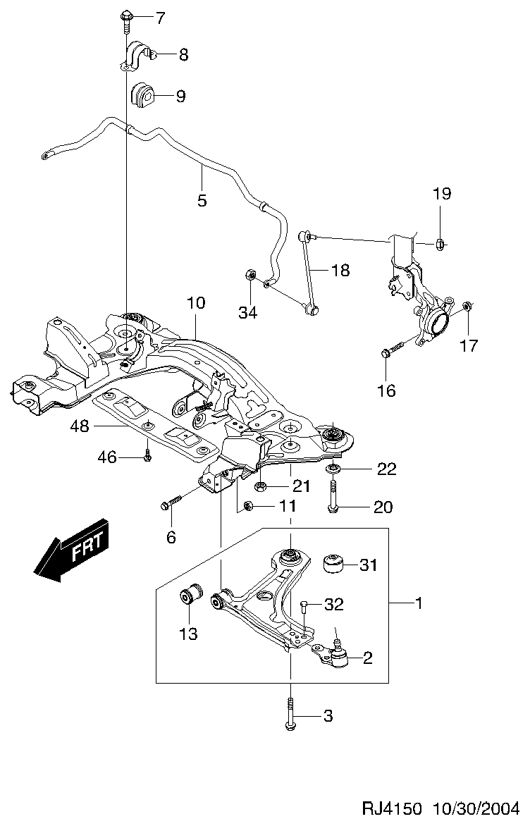 Opel 96391856 - Сайлентблок, рычаг подвески колеса autosila-amz.com