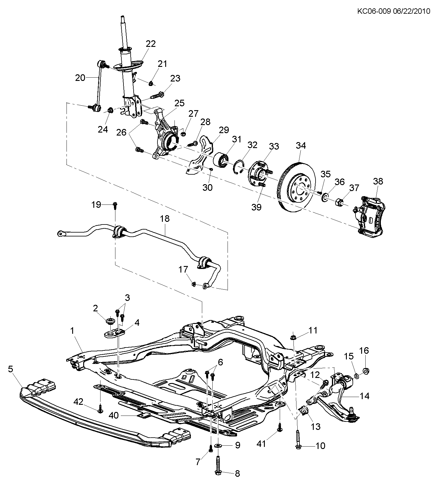 FORD 95947829 - Тяга / стойка, стабилизатор autosila-amz.com