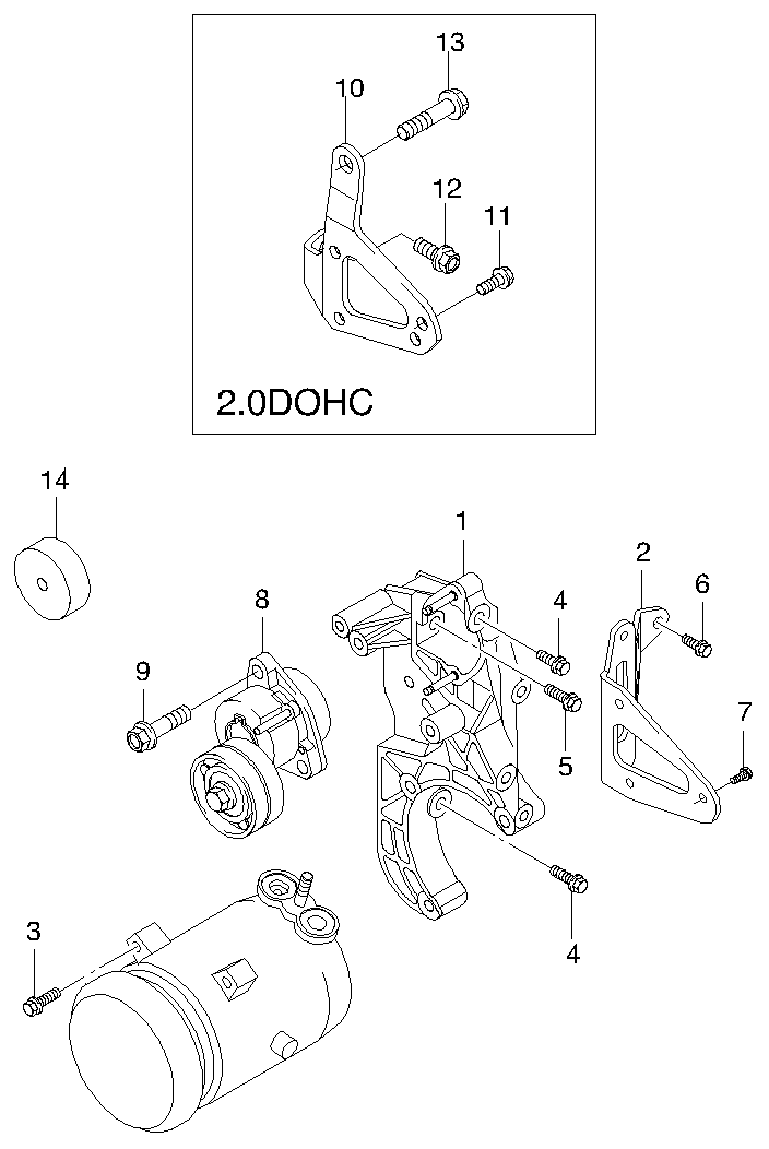 KIA 96183115 - Ролик, поликлиновый ремень autosila-amz.com