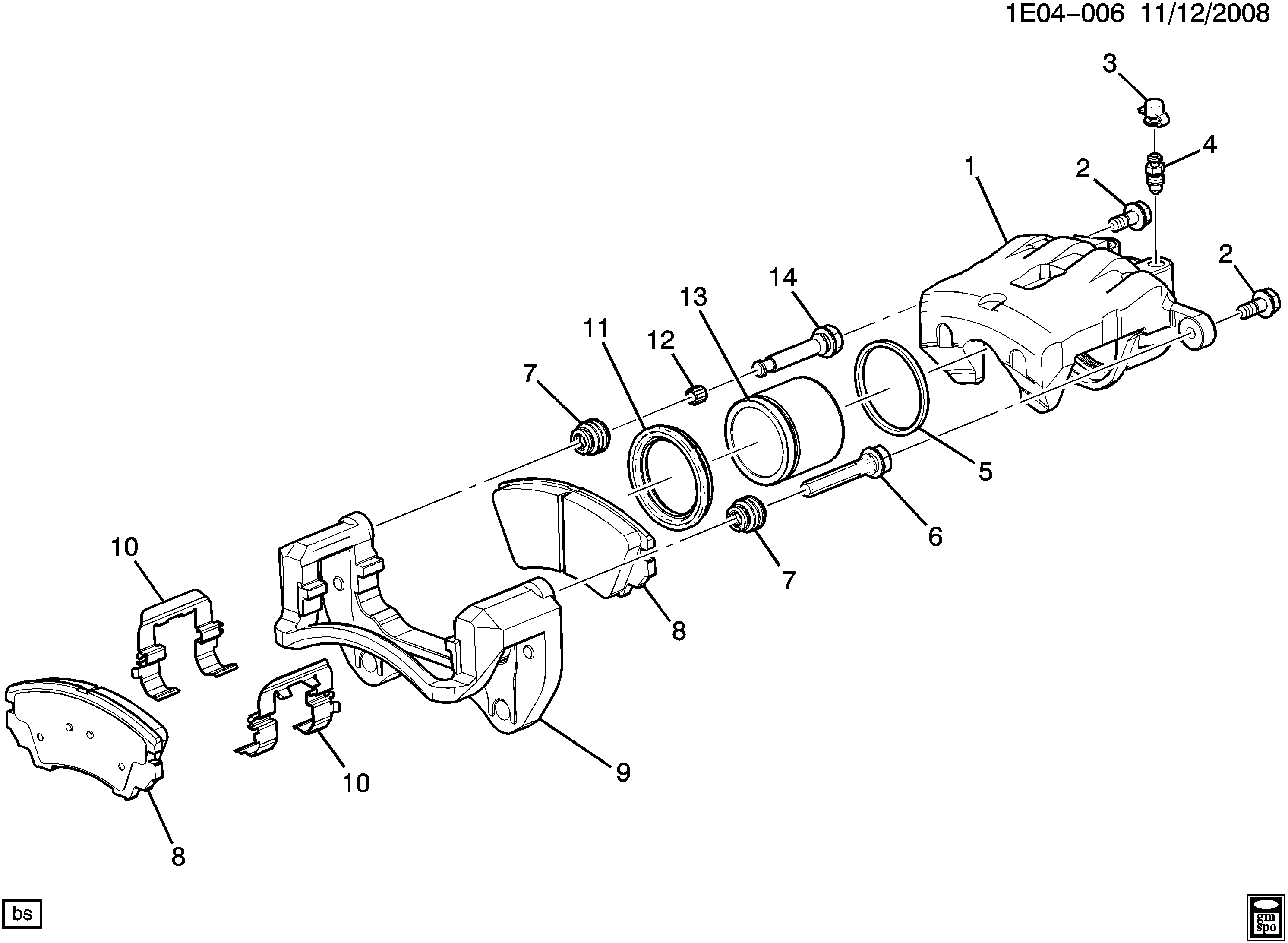 Vauxhall 13578803 - Тормозной суппорт autosila-amz.com