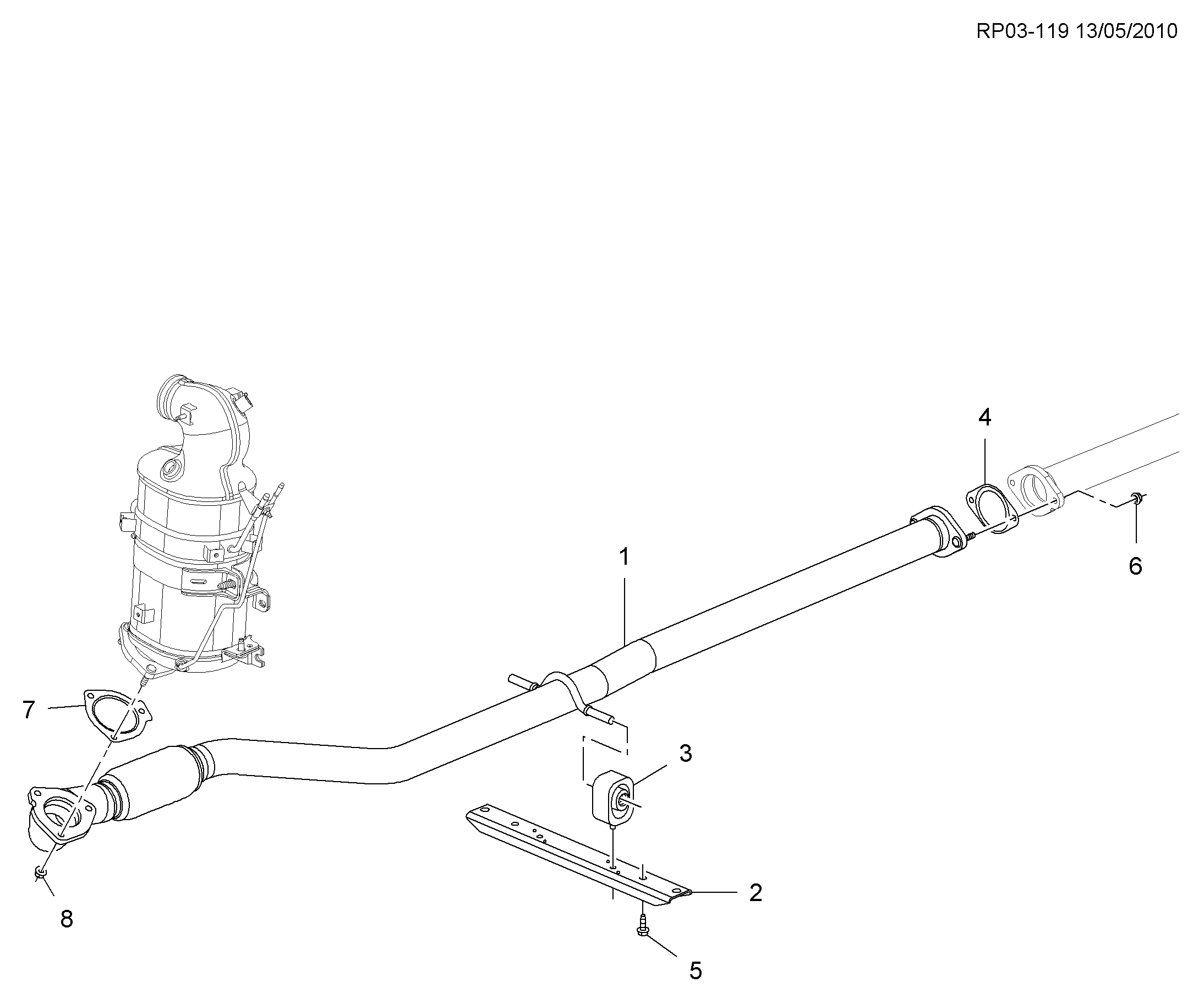 Opel 11102751 - ГАЙКА ПРИЁМНОЙ ТРУБЫ. М8 1,4-2,8 autosila-amz.com