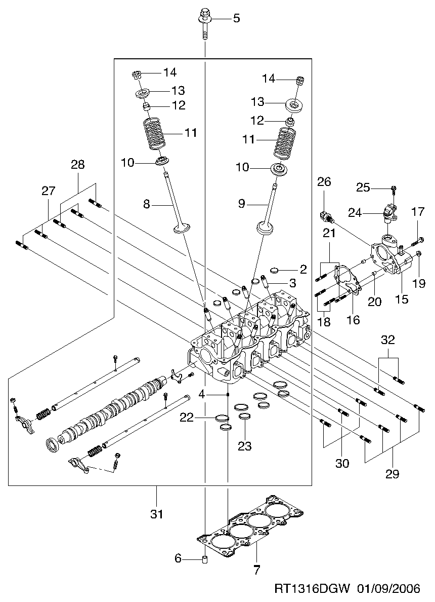 Chevrolet 96325864 - Датчик, температура охлаждающей жидкости autosila-amz.com