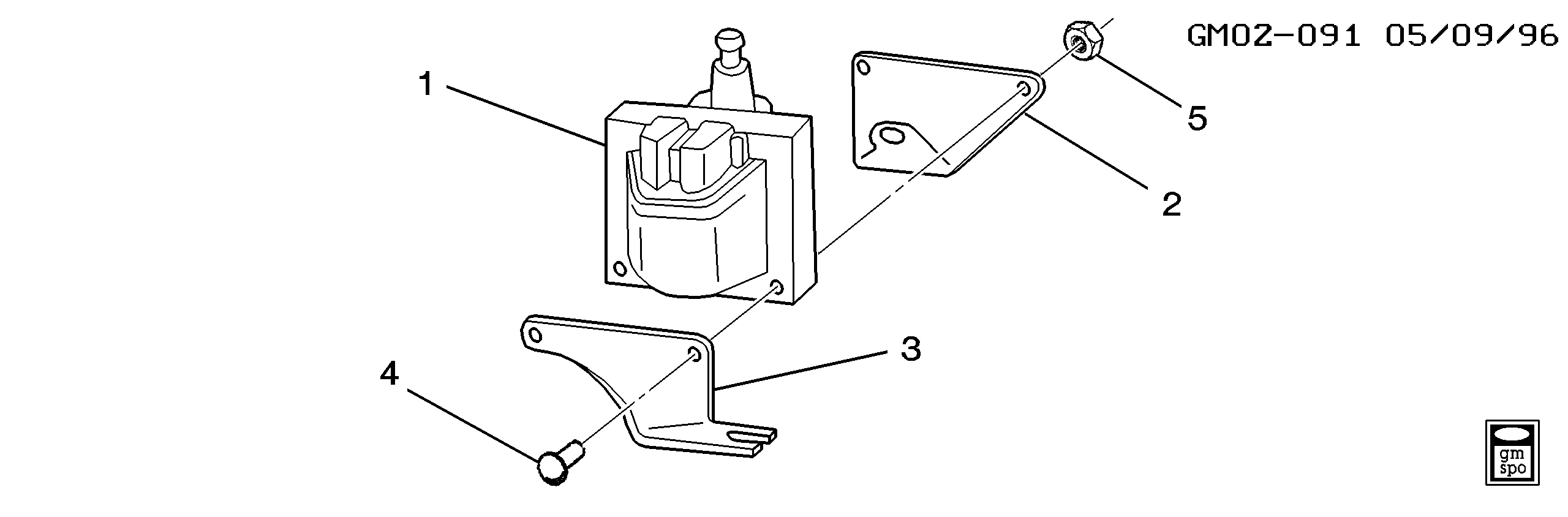 DAEWOO 12 498 334 - Катушка зажигания autosila-amz.com