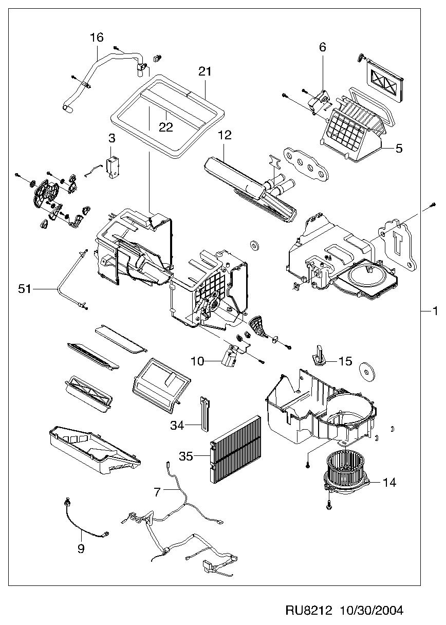 Chevrolet 93740495 - Фильтр воздуха в салоне autosila-amz.com