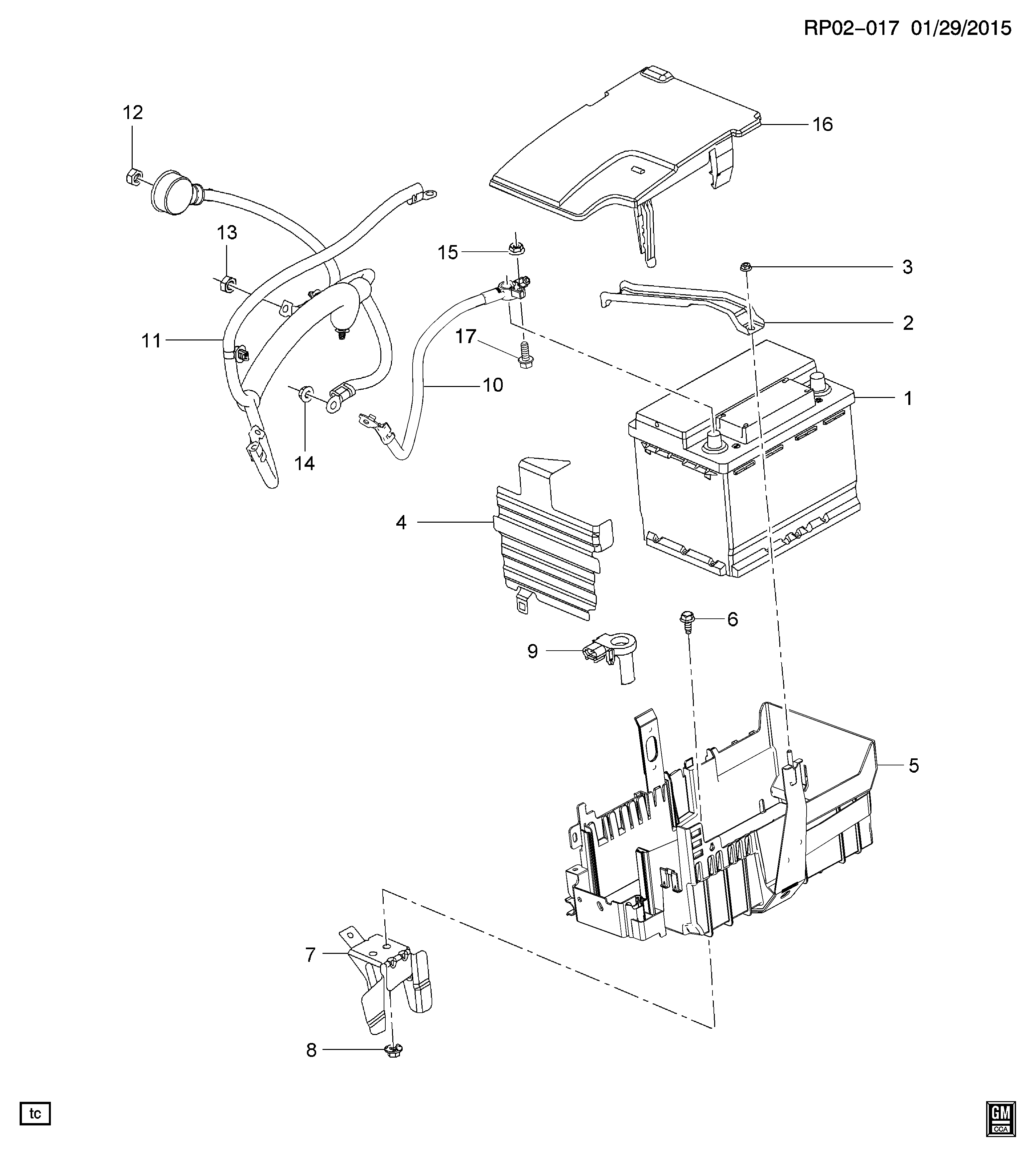 Chevrolet 13502627 - Стартерная аккумуляторная батарея, АКБ autosila-amz.com