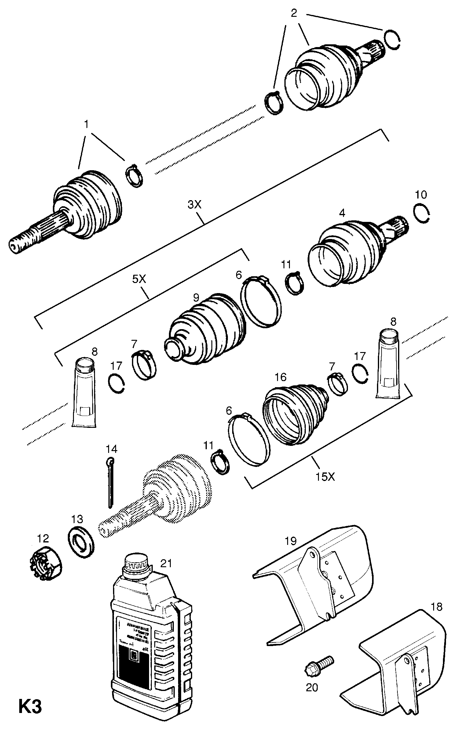 Opel 3 74 011 - Гайка autosila-amz.com