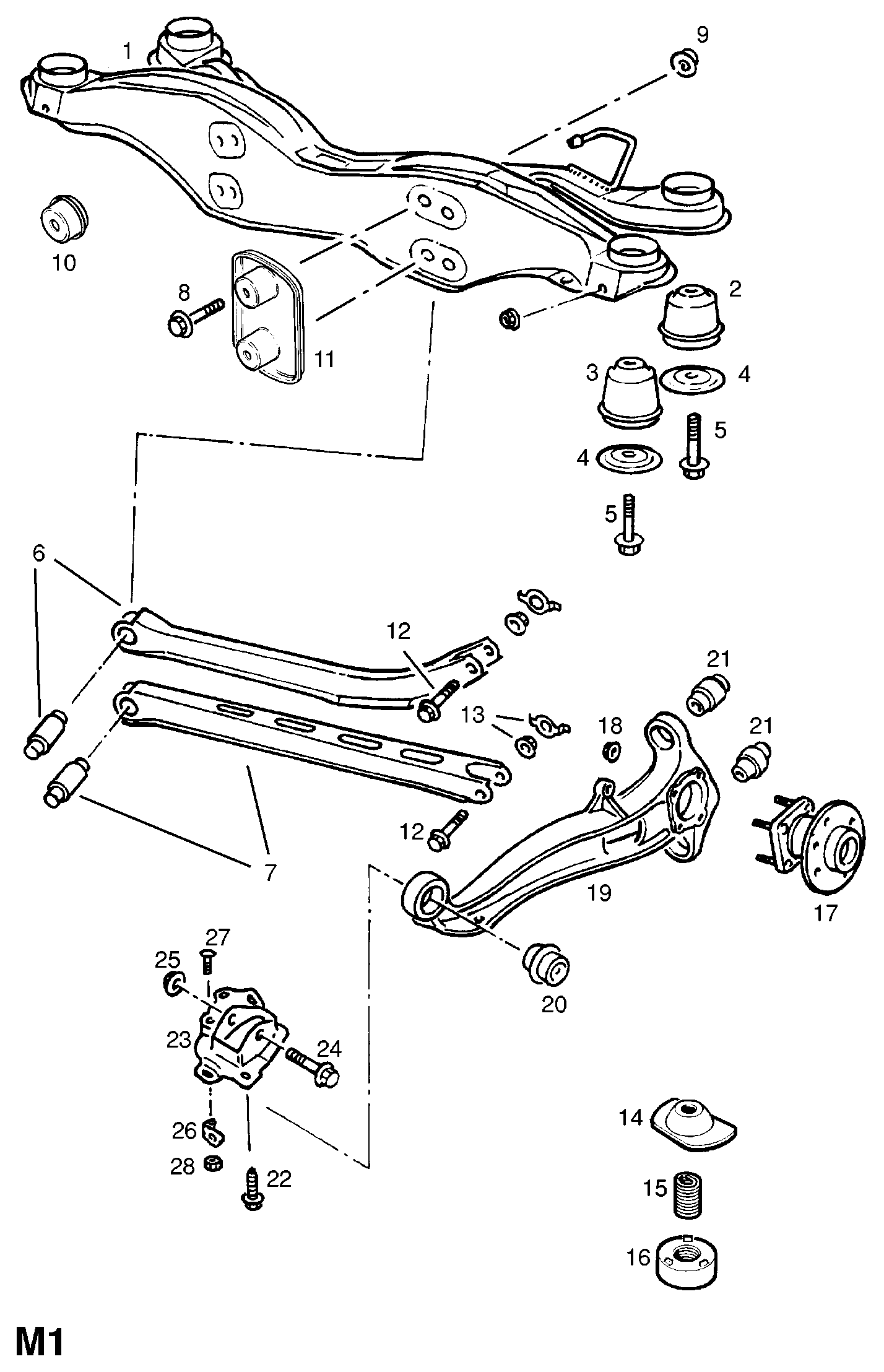 Vauxhall 1604301 - Комплект подшипника ступицы колеса autosila-amz.com