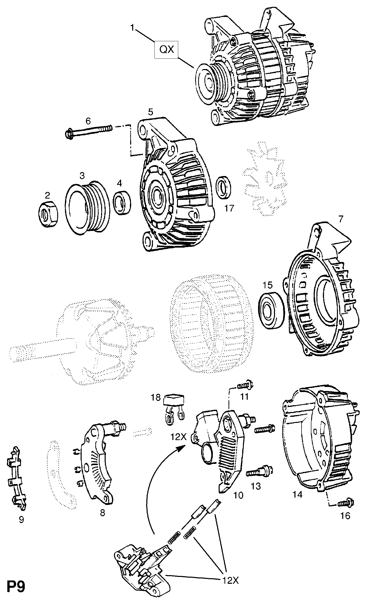 Vauxhall 62 04 008 - Генератор autosila-amz.com