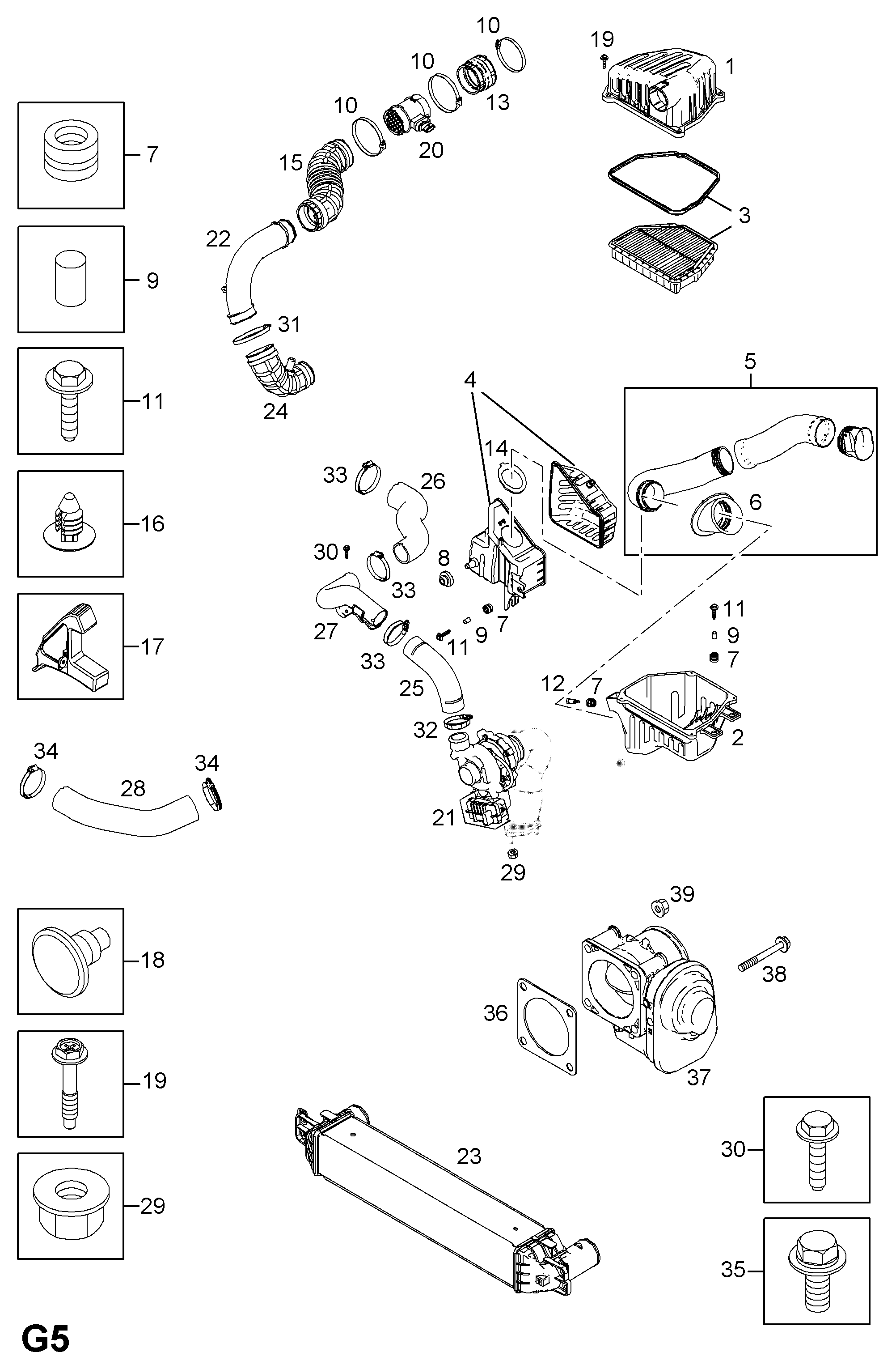 Opel 4807917 - Фильтр воздушный Антара Captiva GM. OPEL (= 4802875) autosila-amz.com