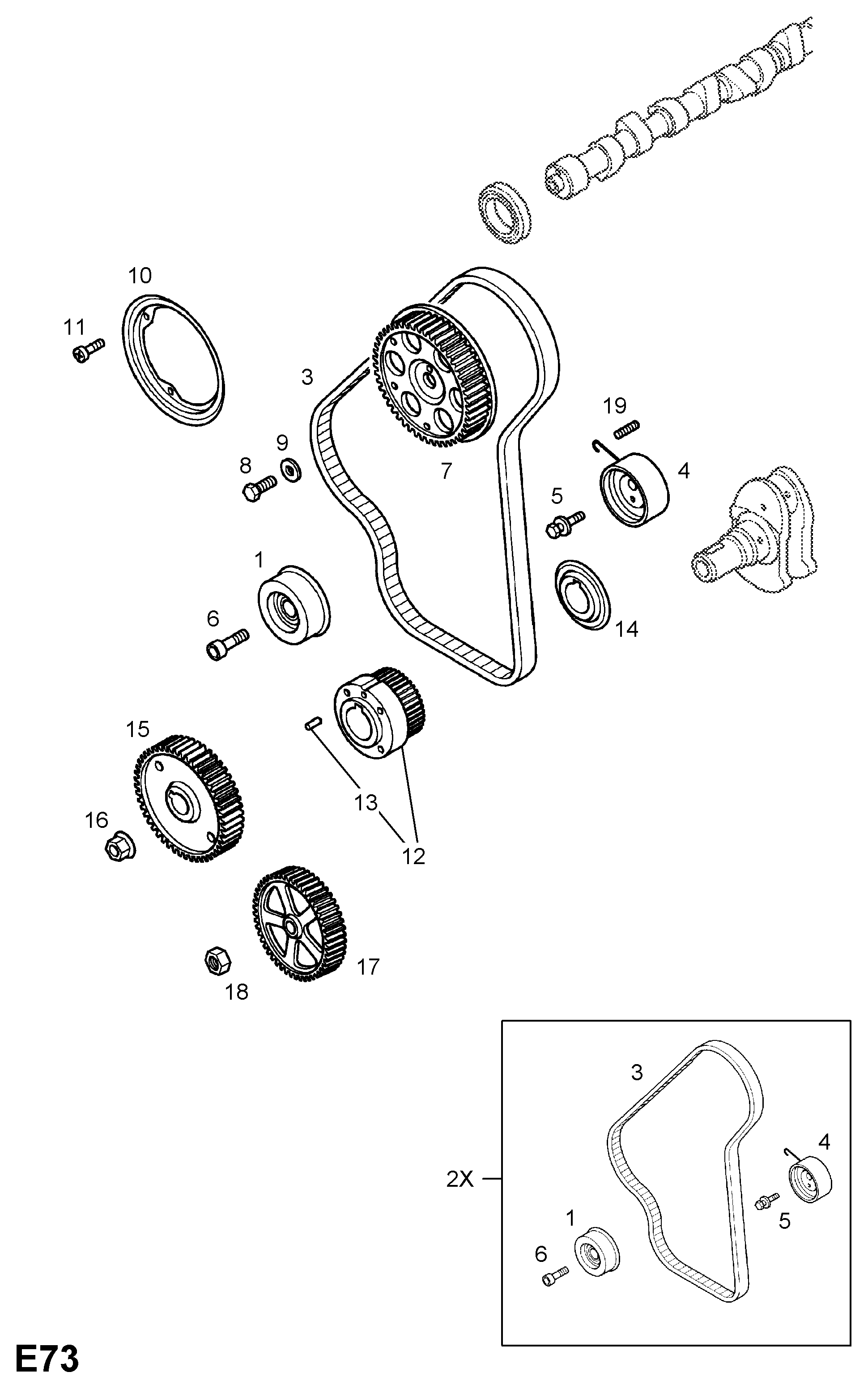 Vauxhall 1606360 - Комплект зубчатого ремня ГРМ autosila-amz.com