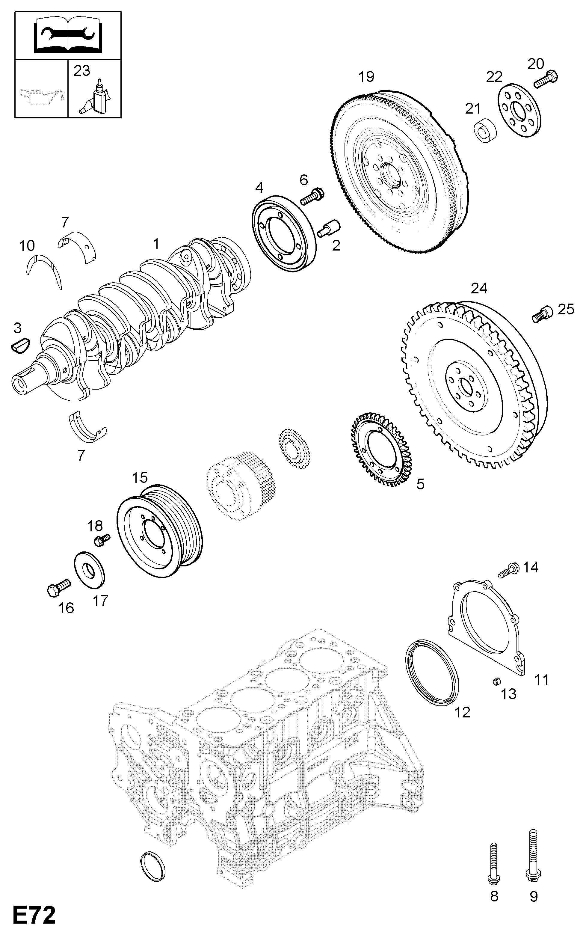 Opel 56 14 441 - Шкив коленчатого вала autosila-amz.com