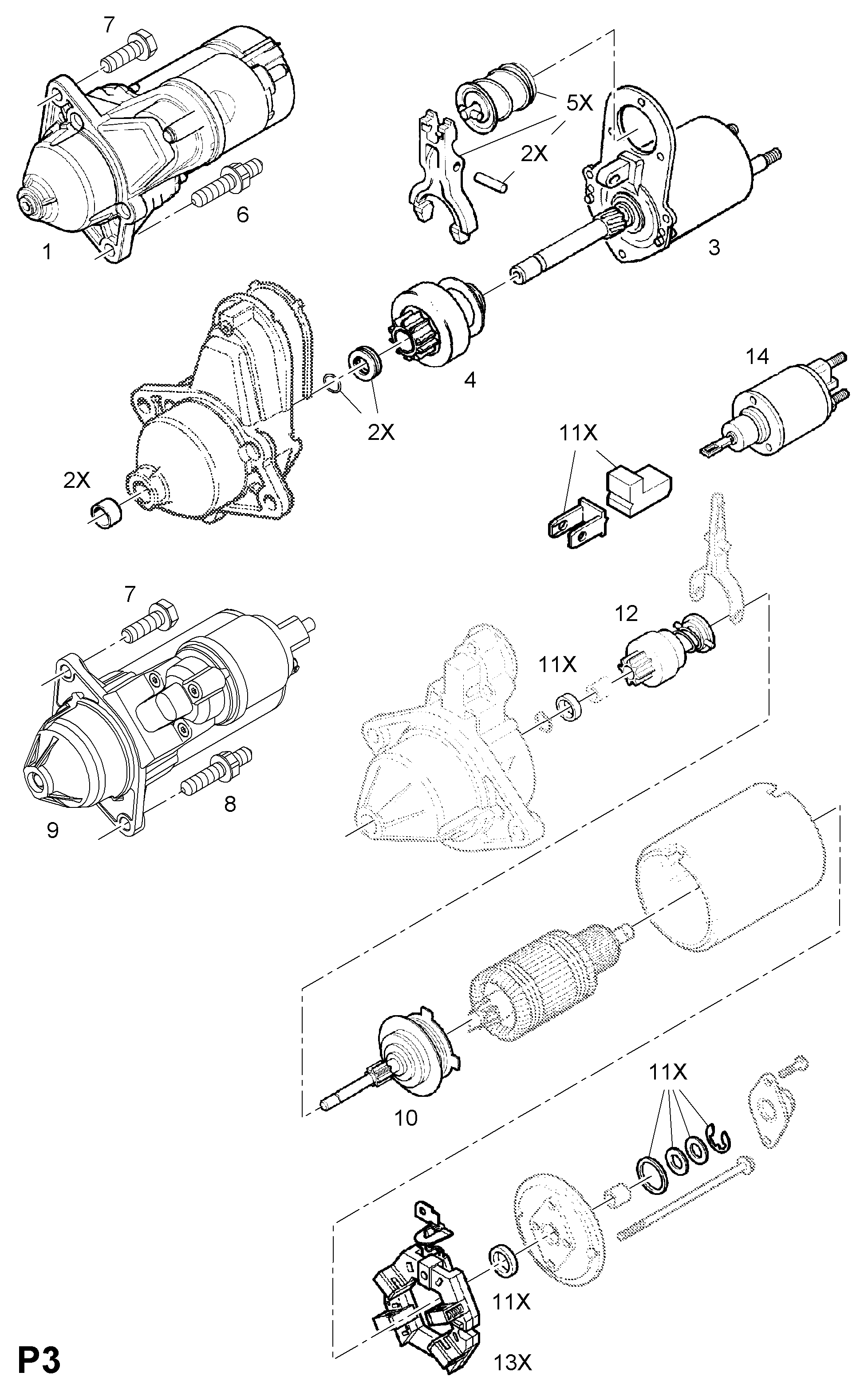 Opel 62 02 075 - Стартер autosila-amz.com