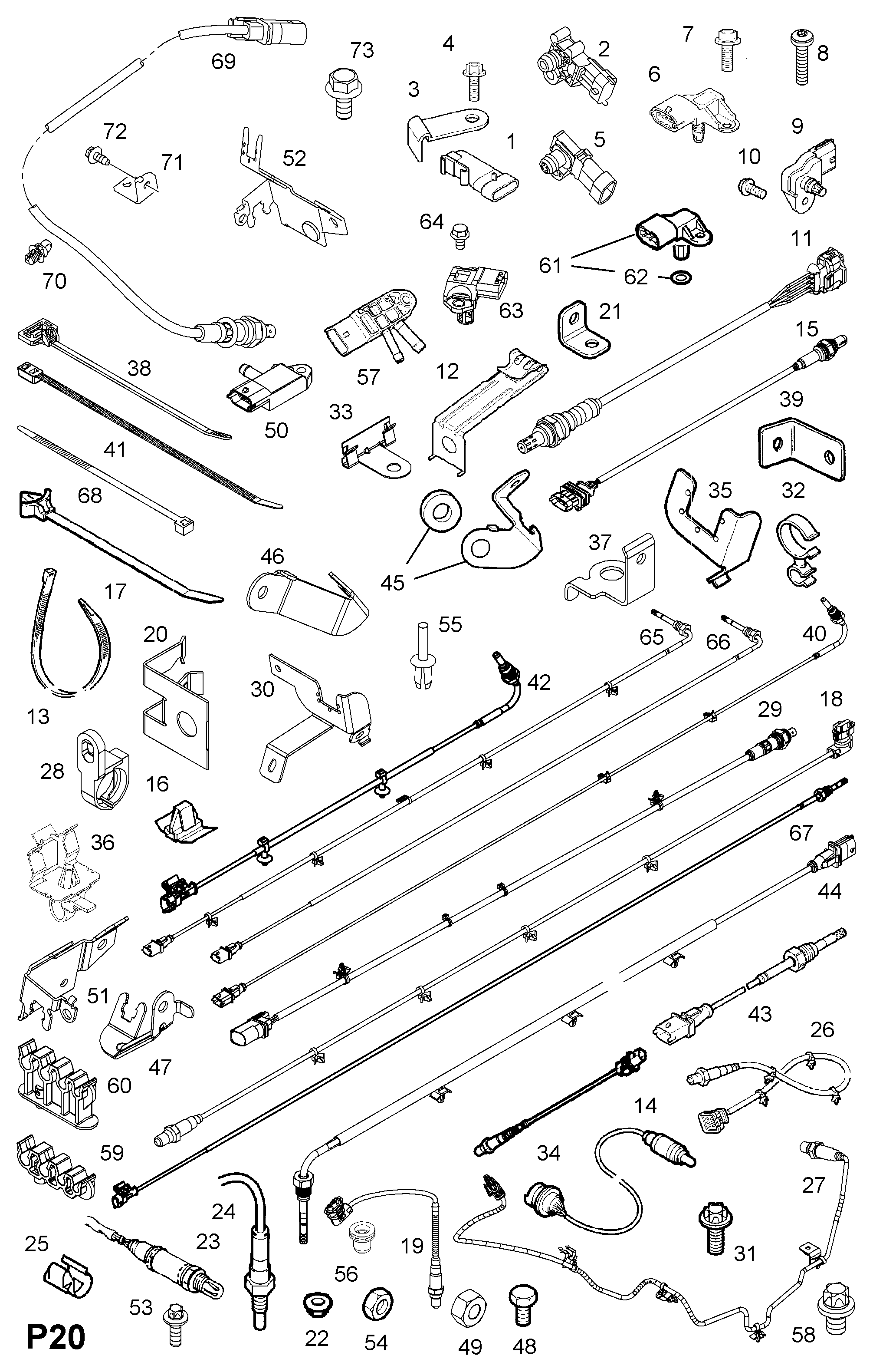 Opel 855268 - Лямбда-зонд, датчик кислорода autosila-amz.com