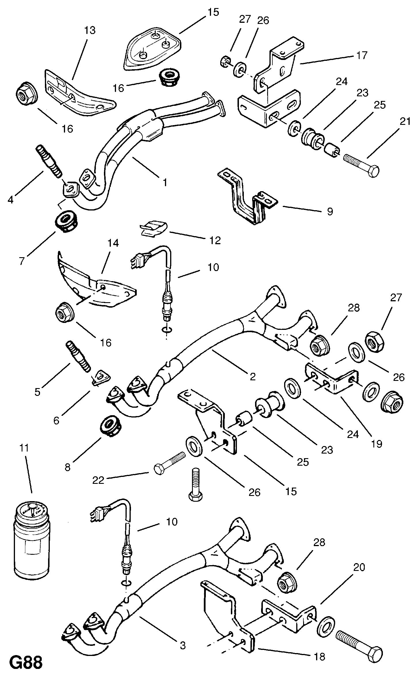 Opel 8 54 976 - Гайка autosila-amz.com