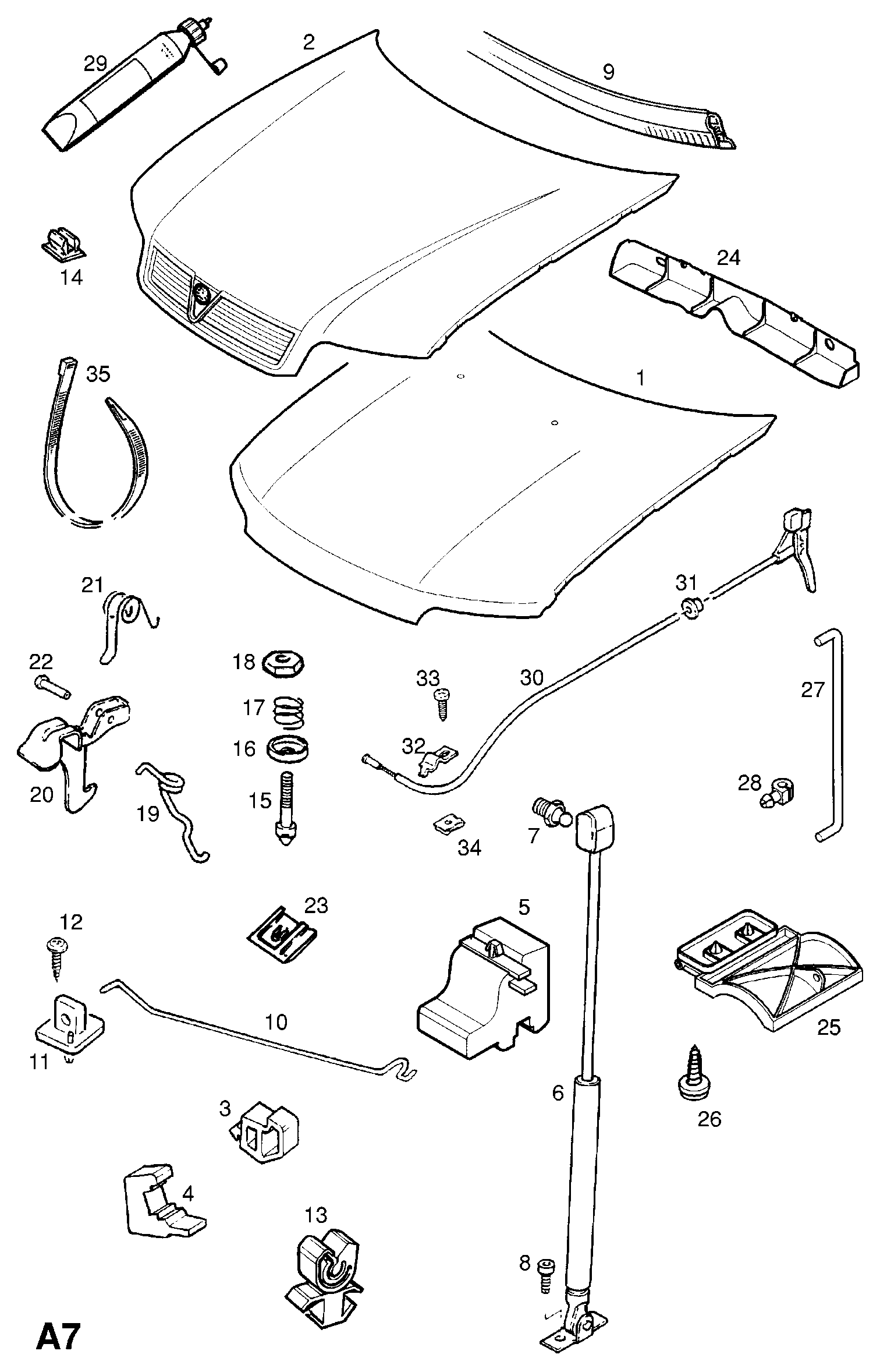 Vauxhall 1180403 - Газовая пружина, капот autosila-amz.com