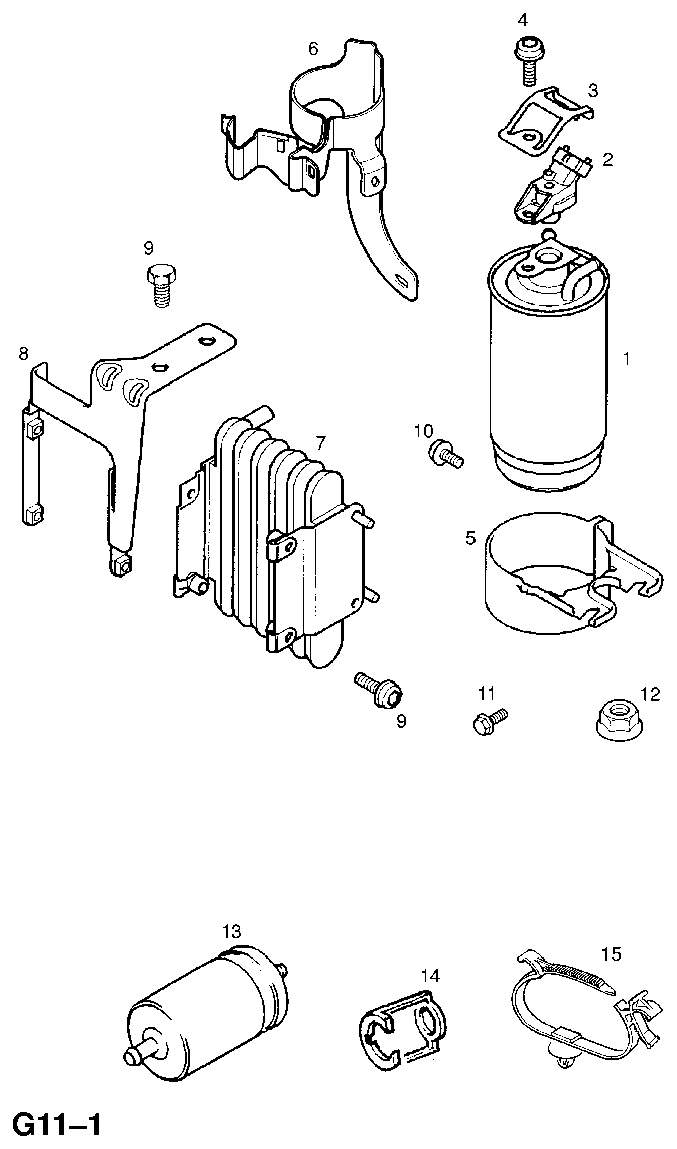 Opel 818514 - Топливный фильтр autosila-amz.com