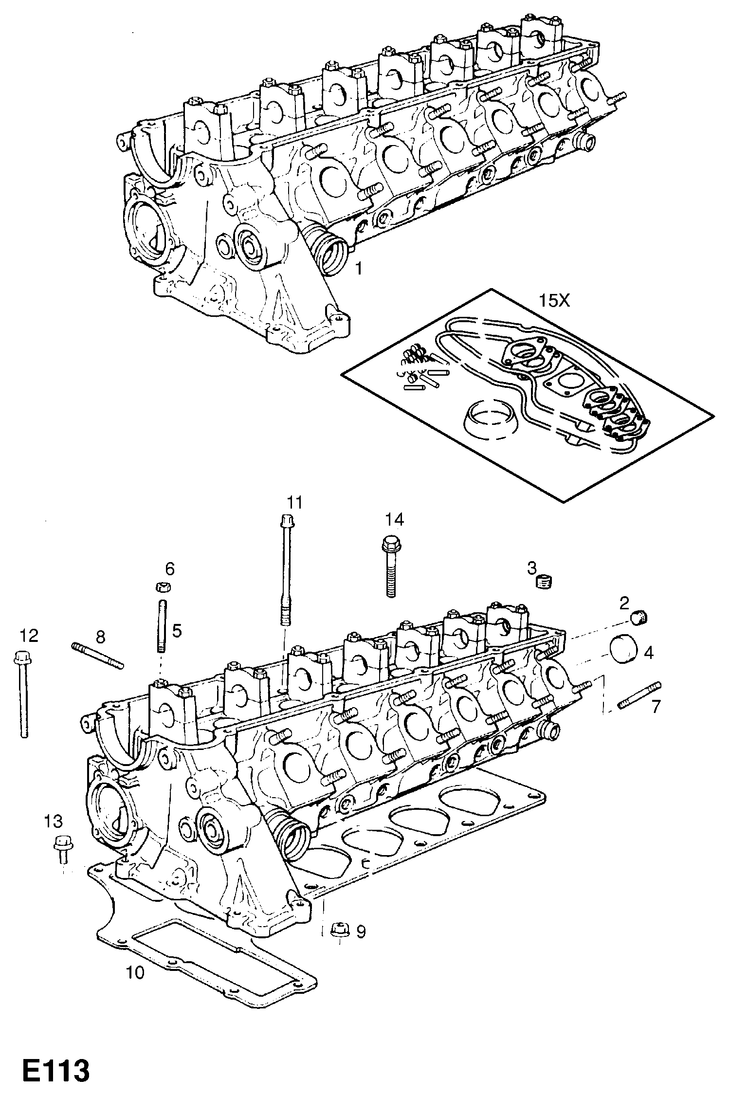 FIAT 607965 - NUT, HEX., TIMING HOUSING TO CYLINDER HEAD (NLS.- USE 9195656  5 autosila-amz.com