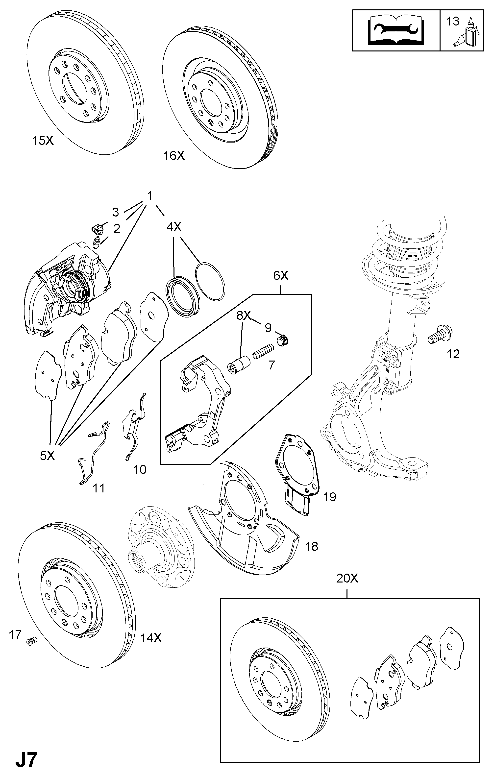 Vauxhall 542539 - Тормозной суппорт autosila-amz.com