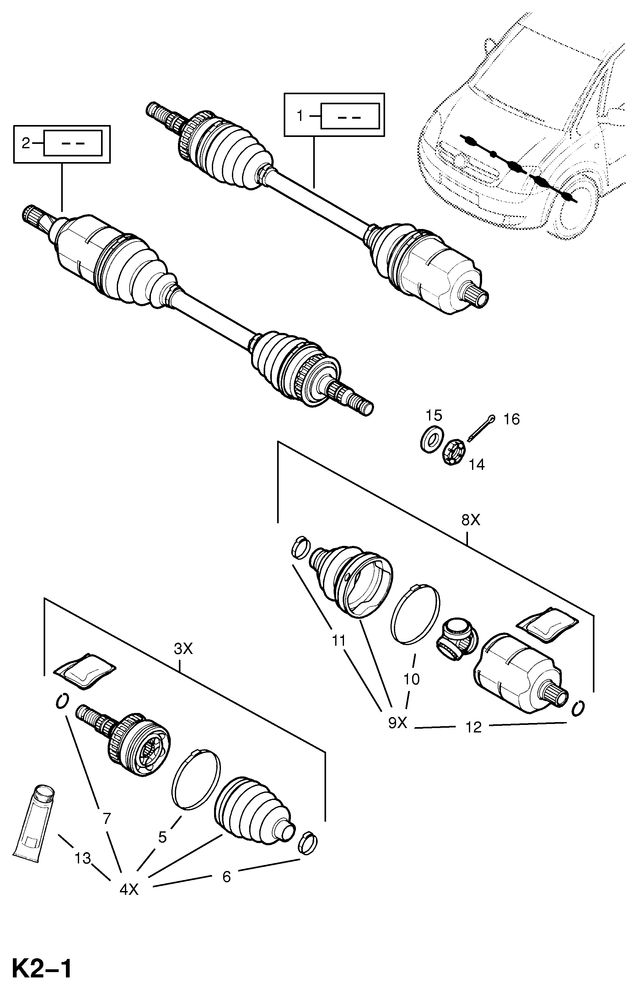 Vauxhall 1603250 - Пыльник, приводной вал autosila-amz.com