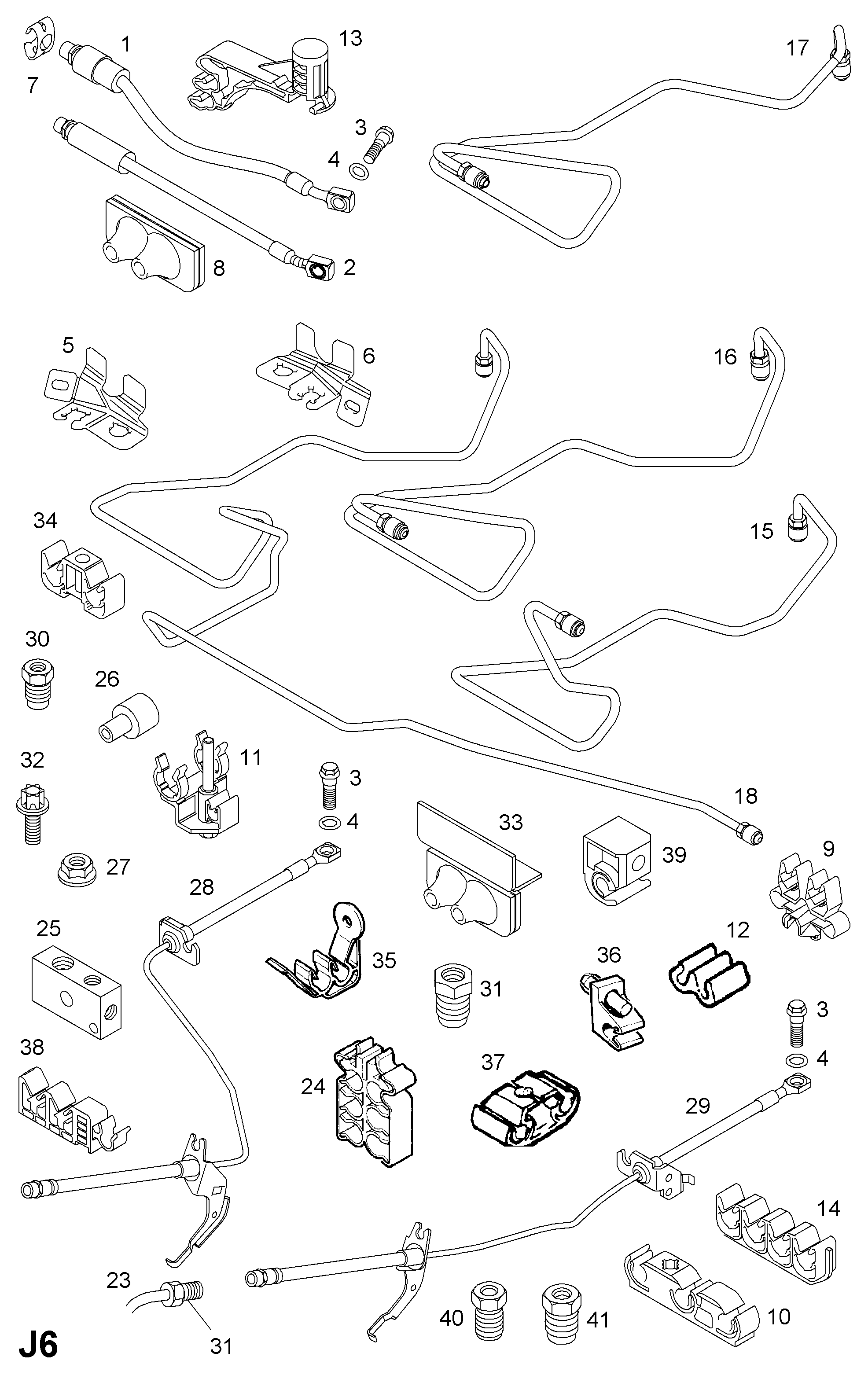 Vauxhall 5562245 - Тормозной шланг autosila-amz.com