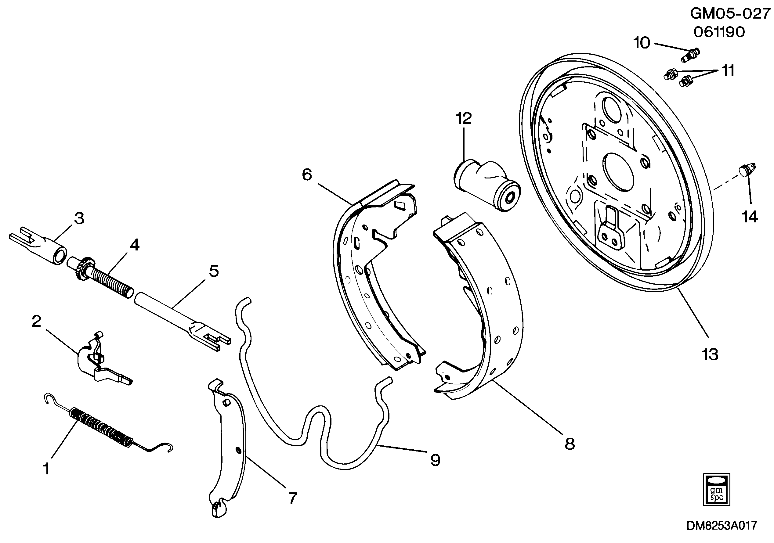 Chevrolet 19152686 - SHOE KIT,RR BRK(INCLS 6,8)(ACDelco #171-675) autosila-amz.com