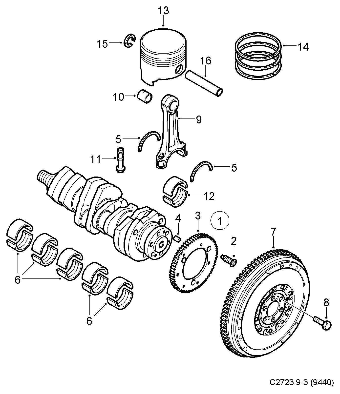 Opel 93178364 - маховик двухмассовый двиг.Z19 DT(L) Saab 9-3, Opel Astra/Vectra 1.9TDi/1.9TDCi 04> autosila-amz.com