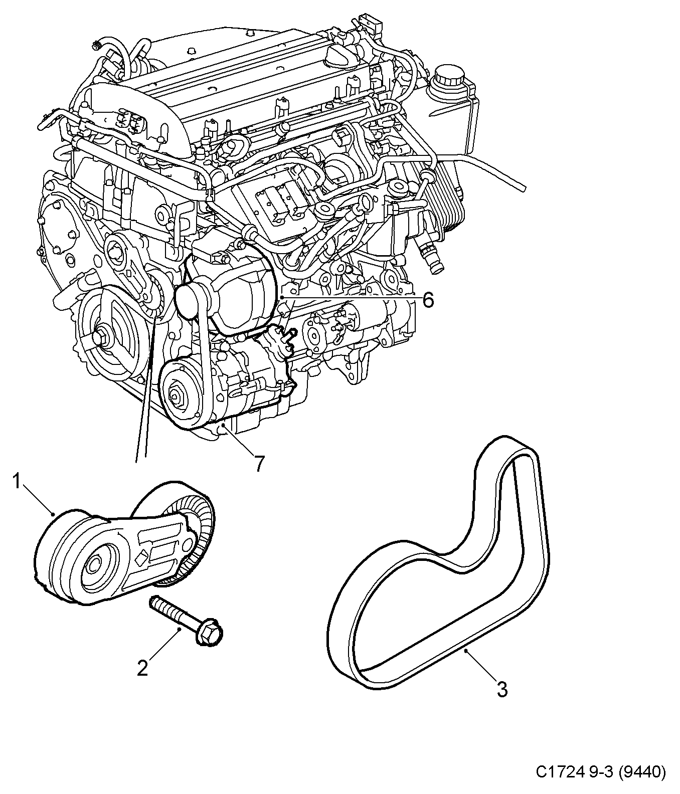 Cadillac 55556404 - Поликлиновой ремень autosila-amz.com