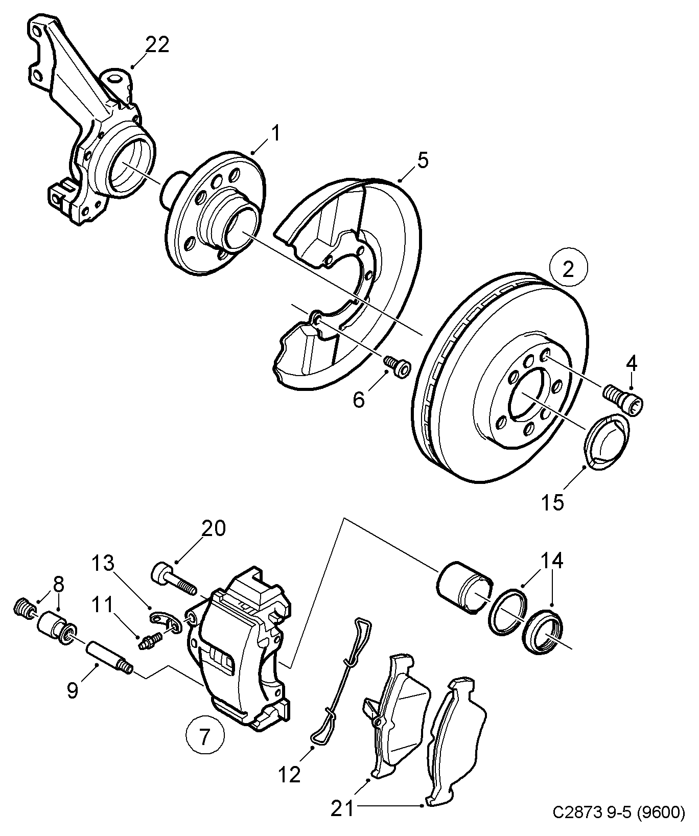 DAEWOO 90496444 - Ступица колеса, поворотный кулак autosila-amz.com