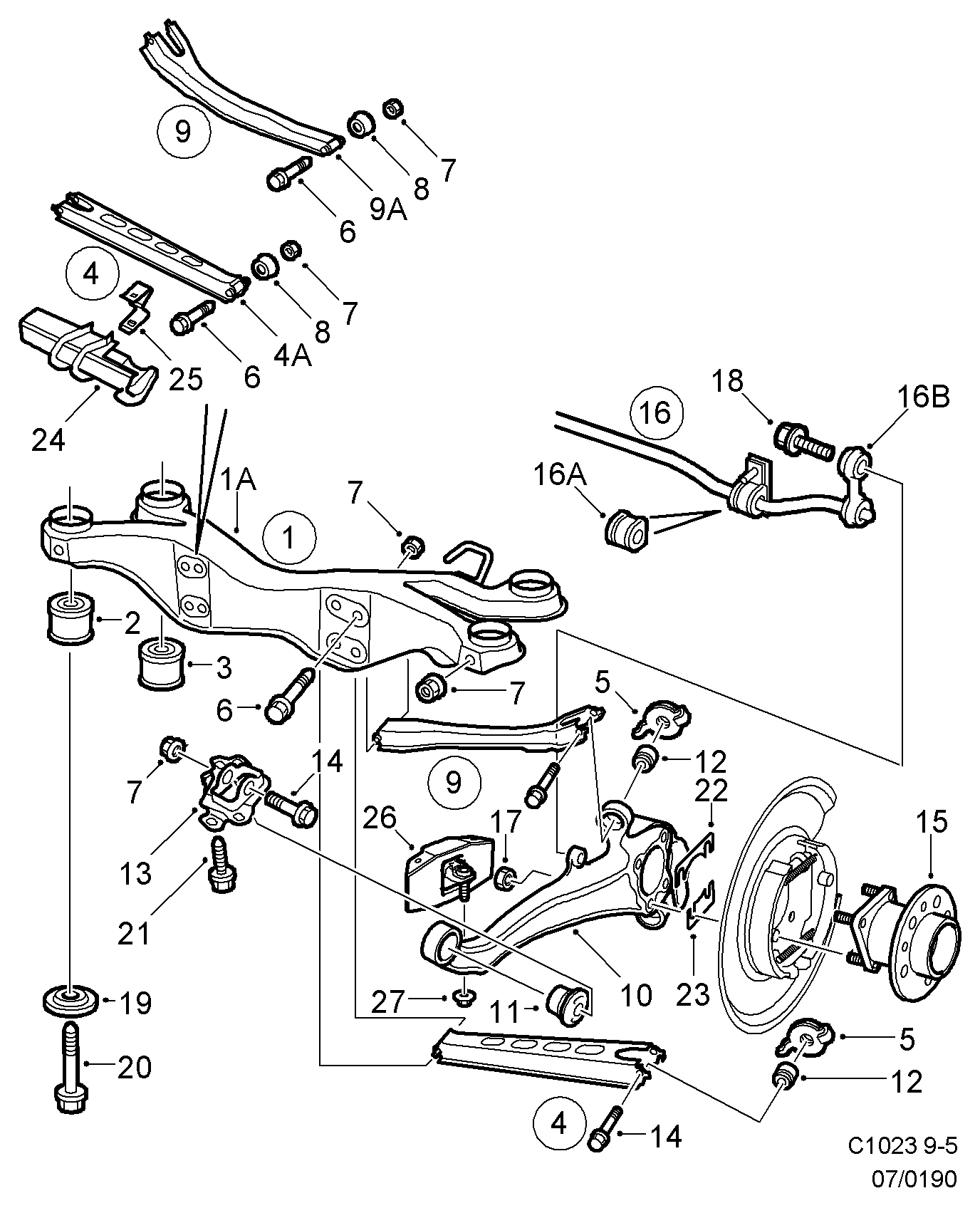 SAAB 4565263 - Рычаг подвески колеса autosila-amz.com