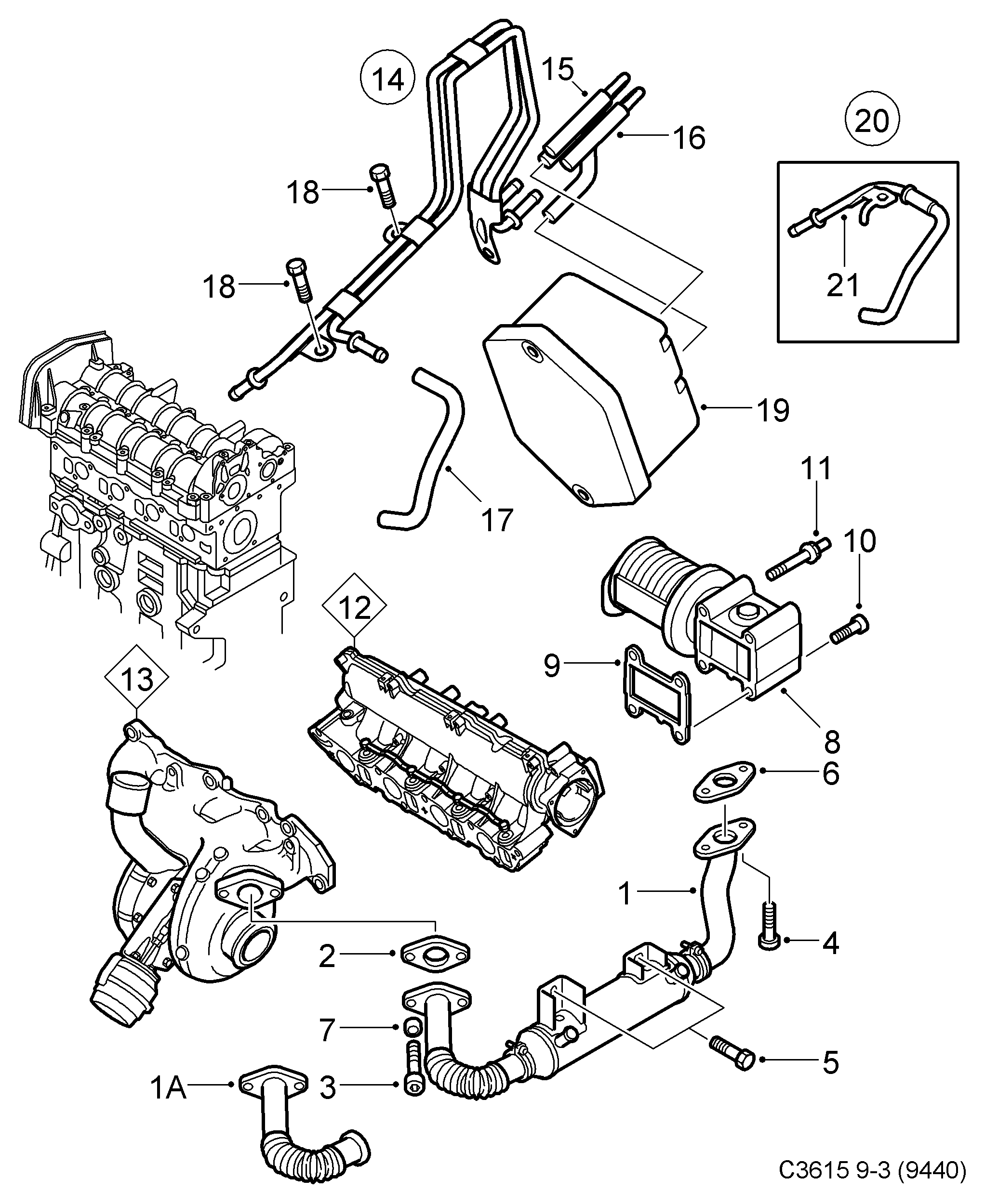 Cadillac 55215031 - Клапан возврата ОГ autosila-amz.com