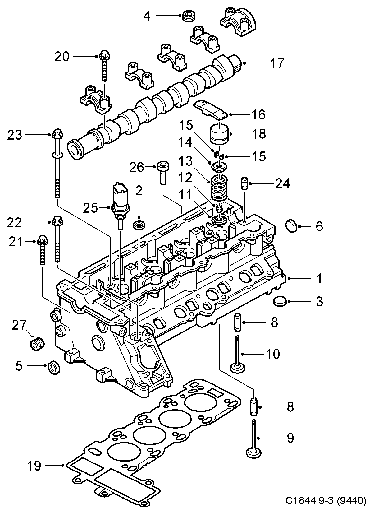 Opel 90540459 - Прокладка, головка цилиндра autosila-amz.com