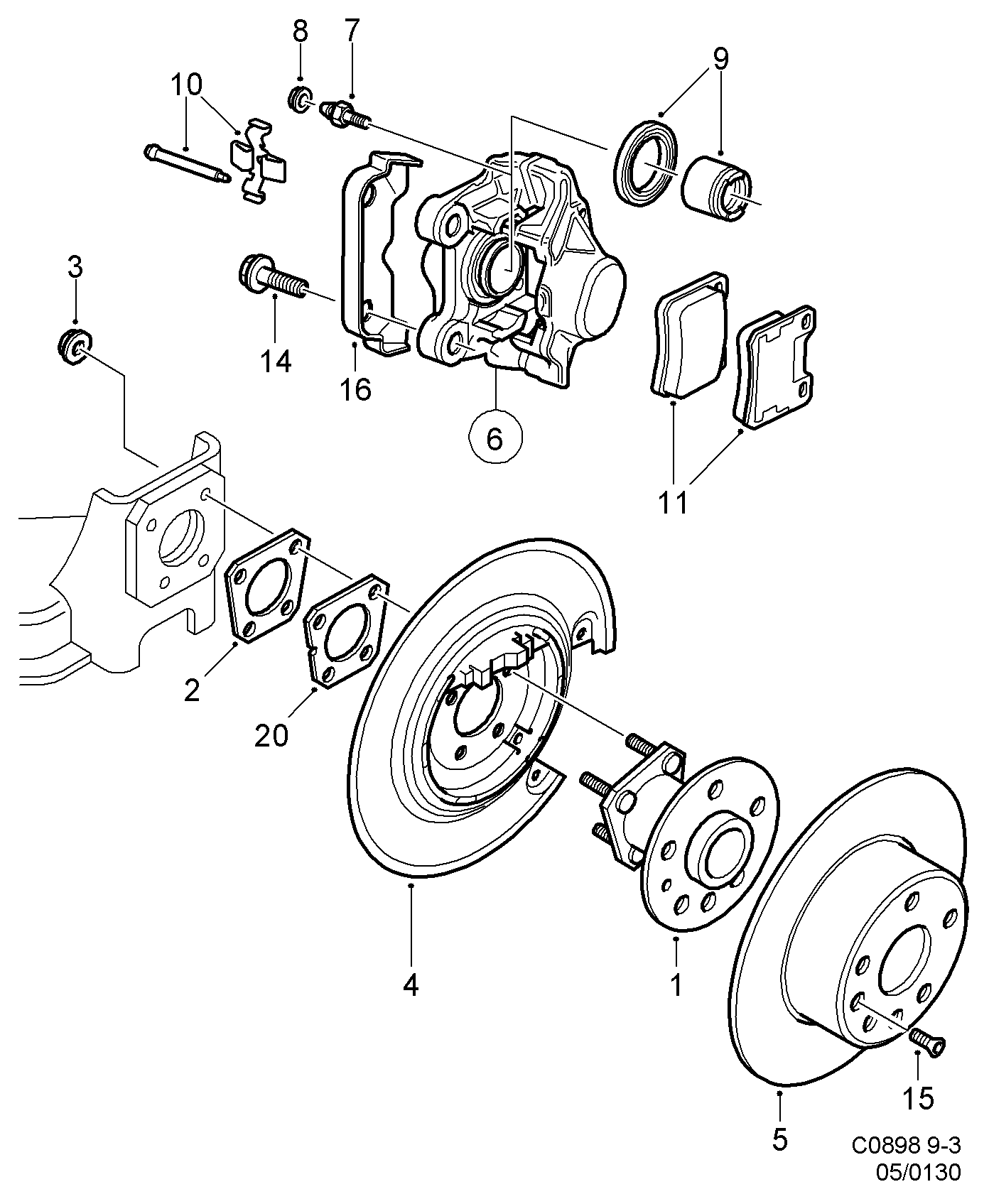 Opel 43 45 153 - Ступица колеса, поворотный кулак autosila-amz.com