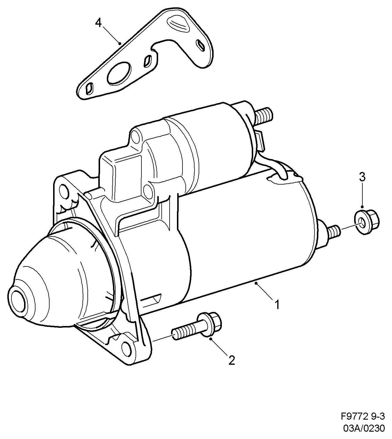 SAAB 95 44 537 - Стартер autosila-amz.com