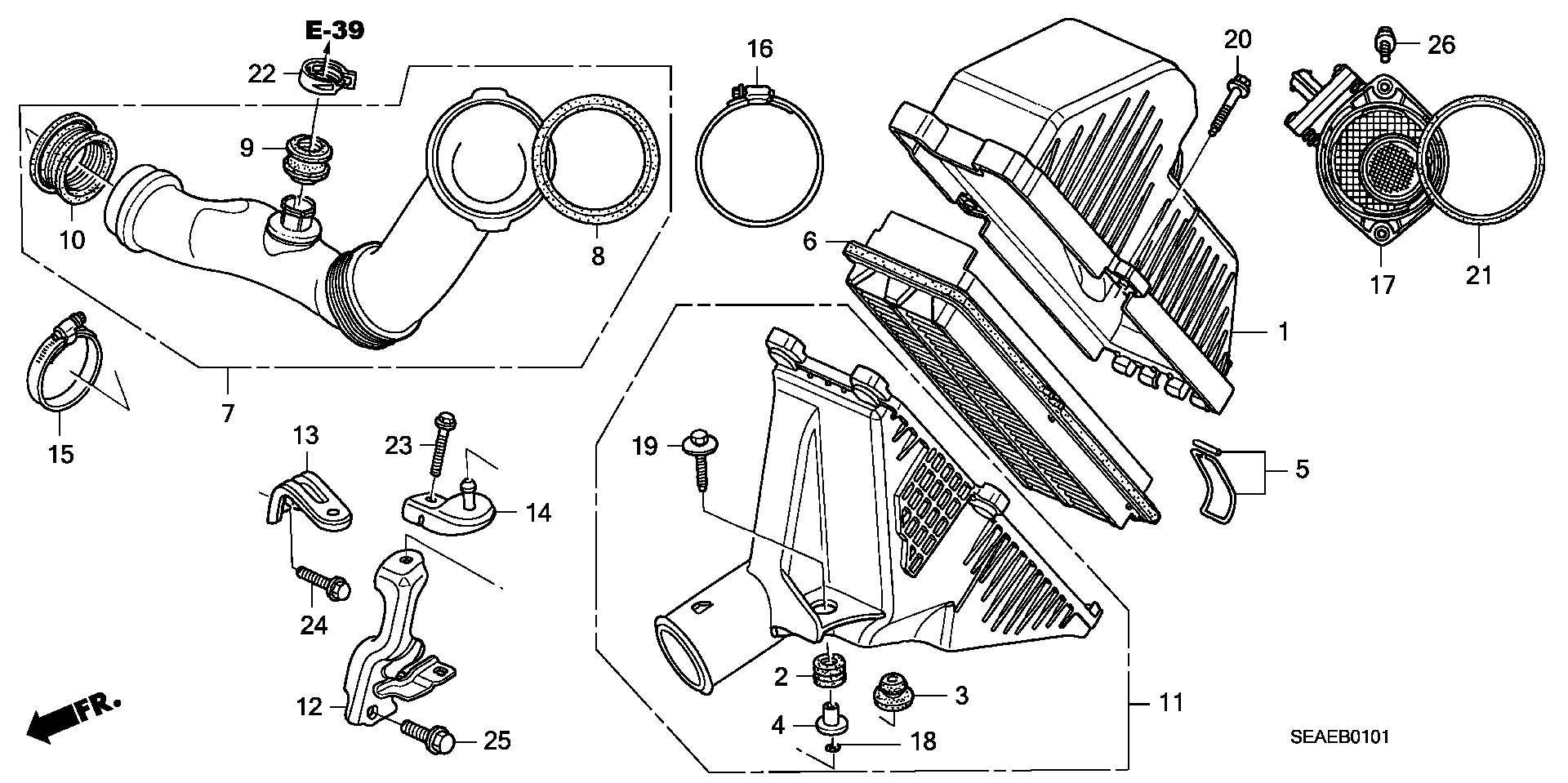 Honda 37980-RBD-E01 - Датчик потока, массы воздуха autosila-amz.com